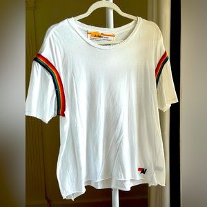 XL / Aviator Nation Prism Cropped Boyfriend T